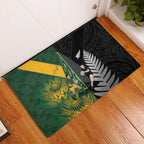 New Zealand and South Africa Rugby Rubber Doormat Ultimate Rivalry All Black Springboks