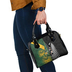 New Zealand and South Africa Rugby Shoulder Handbag Ultimate Rivalry All Black Springboks