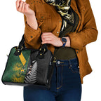 New Zealand and South Africa Rugby Shoulder Handbag Ultimate Rivalry All Black Springboks