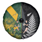 New Zealand and South Africa Rugby Spare Tire Cover Ultimate Rivalry All Black Springboks