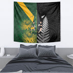 New Zealand and South Africa Rugby Tapestry Ultimate Rivalry All Black Springboks