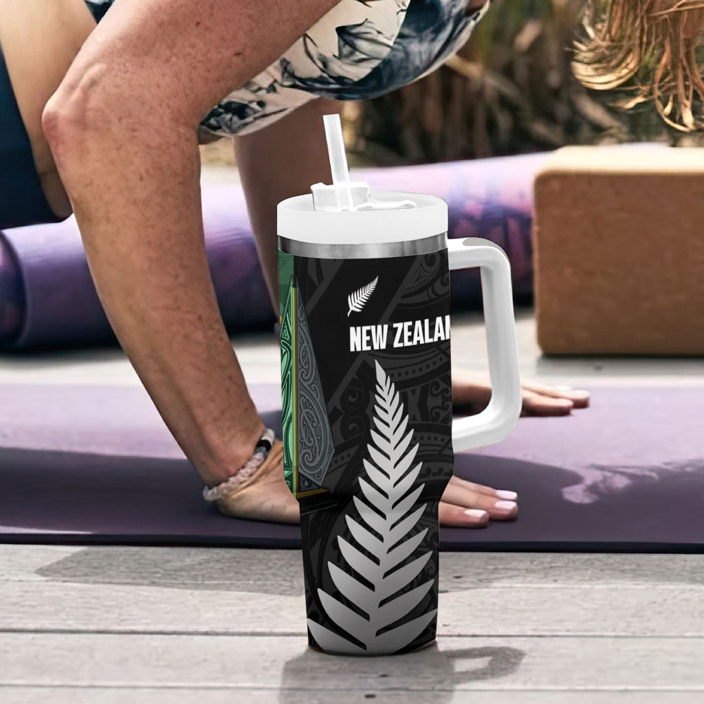 New Zealand and South Africa Rugby Tumbler With Handle Ultimate Rivalry All Black Springboks
