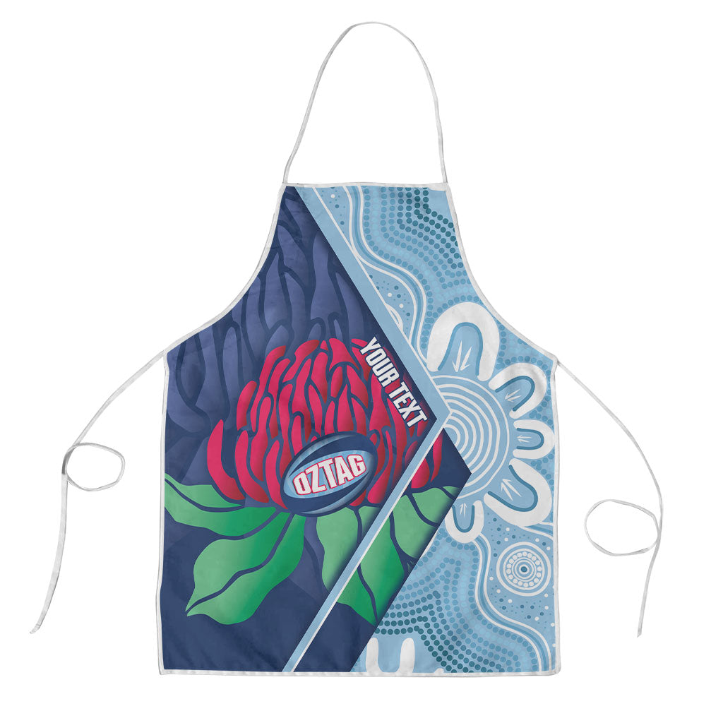 New South Wales Oztag Custom Apron NSW Waratah Indigenous Art