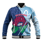 New South Wales Oztag Custom Baseball Jacket NSW Waratah Indigenous Art