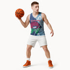 New South Wales Oztag Custom Basketball Jersey NSW Waratah Indigenous Art
