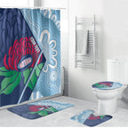 New South Wales Oztag Custom Bathroom Set NSW Waratah Indigenous Art