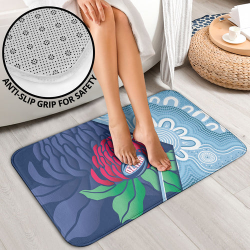New South Wales Oztag Custom Bathroom Set NSW Waratah Indigenous Art