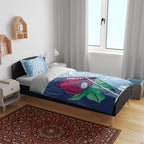 New South Wales Oztag Custom Bedding Set NSW Waratah Indigenous Art