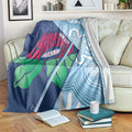 New South Wales Oztag Custom Blanket NSW Waratah Indigenous Art