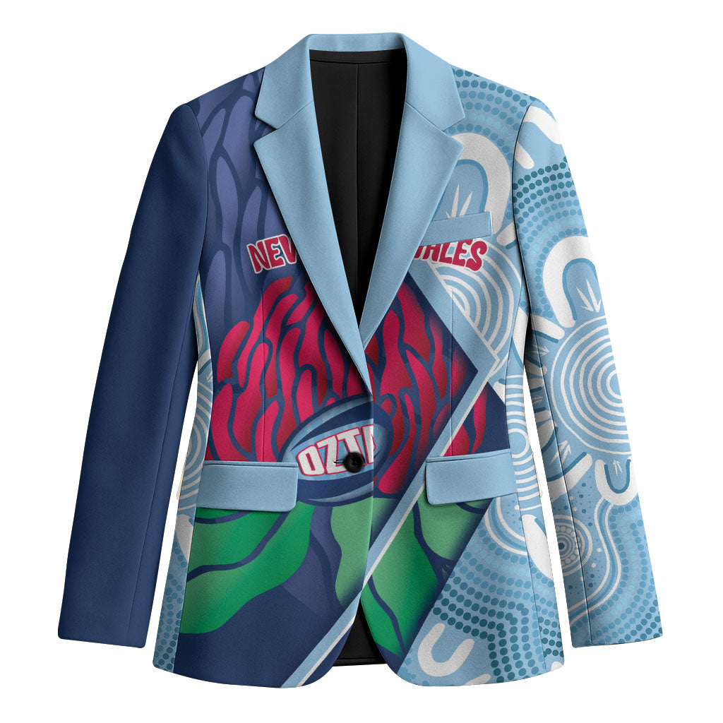 New South Wales Oztag Custom Blazer NSW Waratah Indigenous Art