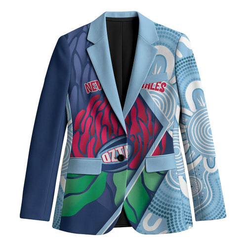New South Wales Oztag Custom Blazer NSW Waratah Indigenous Art
