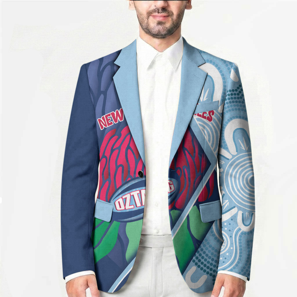 New South Wales Oztag Custom Blazer NSW Waratah Indigenous Art
