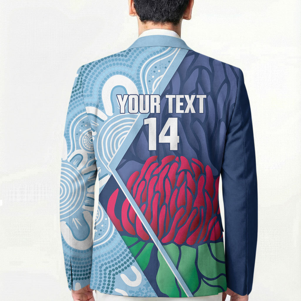 New South Wales Oztag Custom Blazer NSW Waratah Indigenous Art