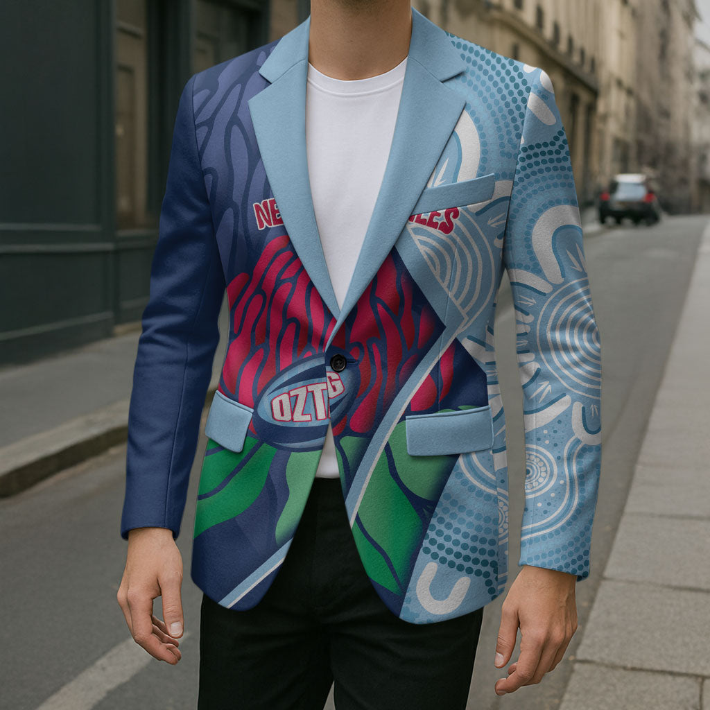 New South Wales Oztag Custom Blazer NSW Waratah Indigenous Art