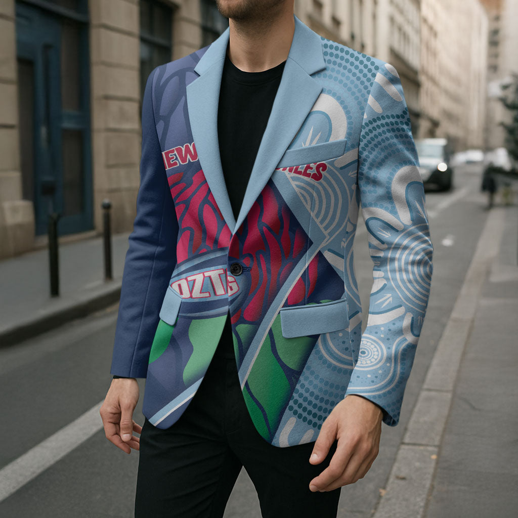 New South Wales Oztag Custom Blazer NSW Waratah Indigenous Art