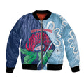 New South Wales Oztag Custom Bomber Jacket NSW Waratah Indigenous Art