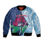New South Wales Oztag Custom Bomber Jacket NSW Waratah Indigenous Art