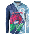 New South Wales Oztag Custom Button Sweatshirt NSW Waratah Indigenous Art