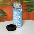 New South Wales Oztag Custom 4 in 1 Can Cooler Tumbler NSW Waratah Indigenous Art