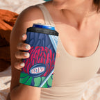 New South Wales Oztag Custom 4 in 1 Can Cooler Tumbler NSW Waratah Indigenous Art