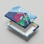 New South Wales Oztag Custom Canvas Wall Art NSW Waratah Indigenous Art