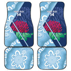 New South Wales Oztag Custom Car Mats NSW Waratah Indigenous Art