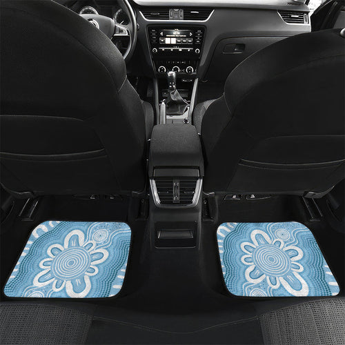 New South Wales Oztag Custom Car Mats NSW Waratah Indigenous Art