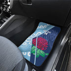 New South Wales Oztag Custom Car Mats NSW Waratah Indigenous Art