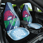 New South Wales Oztag Custom Car Seat Cover NSW Waratah Indigenous Art