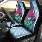 New South Wales Oztag Custom Car Seat Cover NSW Waratah Indigenous Art