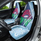 New South Wales Oztag Custom Car Seat Cover NSW Waratah Indigenous Art