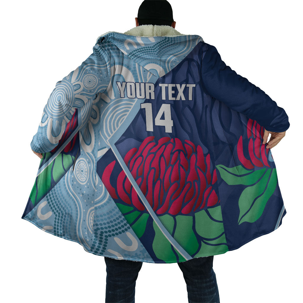 New South Wales Oztag Custom Cloak NSW Waratah Indigenous Art