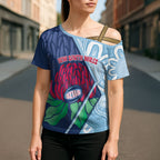New South Wales Oztag Custom Cross Shoulder Shirt NSW Waratah Indigenous Art