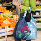 New South Wales Oztag Custom Grocery Bag NSW Waratah Indigenous Art