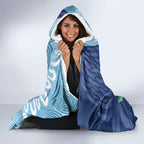 New South Wales Oztag Custom Hooded Blanket NSW Waratah Indigenous Art