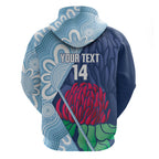 New South Wales Oztag Custom Hoodie NSW Waratah Indigenous Art