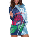 New South Wales Oztag Custom Hoodie Dress NSW Waratah Indigenous Art