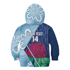New South Wales Oztag Custom Kid Hoodie NSW Waratah Indigenous Art