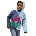 New South Wales Oztag Custom Kid Hoodie NSW Waratah Indigenous Art