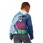 New South Wales Oztag Custom Kid Hoodie NSW Waratah Indigenous Art