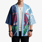 New South Wales Oztag Custom Kimono NSW Waratah Indigenous Art