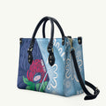 New South Wales Oztag Custom Leather Bag NSW Waratah Indigenous Art