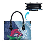 New South Wales Oztag Custom Leather Bag NSW Waratah Indigenous Art
