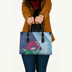 New South Wales Oztag Custom Leather Bag NSW Waratah Indigenous Art