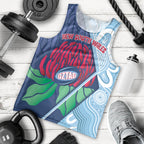 New South Wales Oztag Custom Men Tank Top NSW Waratah Indigenous Art