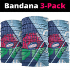 New South Wales Oztag Custom Neck Gaiter NSW Waratah Indigenous Art