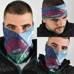 New South Wales Oztag Custom Neck Gaiter NSW Waratah Indigenous Art