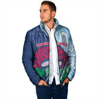 New South Wales Oztag Custom Padded Jacket NSW Waratah Indigenous Art