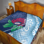 New South Wales Oztag Custom Quilt NSW Waratah Indigenous Art