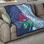 New South Wales Oztag Custom Quilt NSW Waratah Indigenous Art